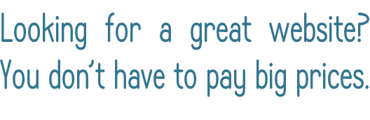 Looking for a great website? You don’t have to pay big prices.